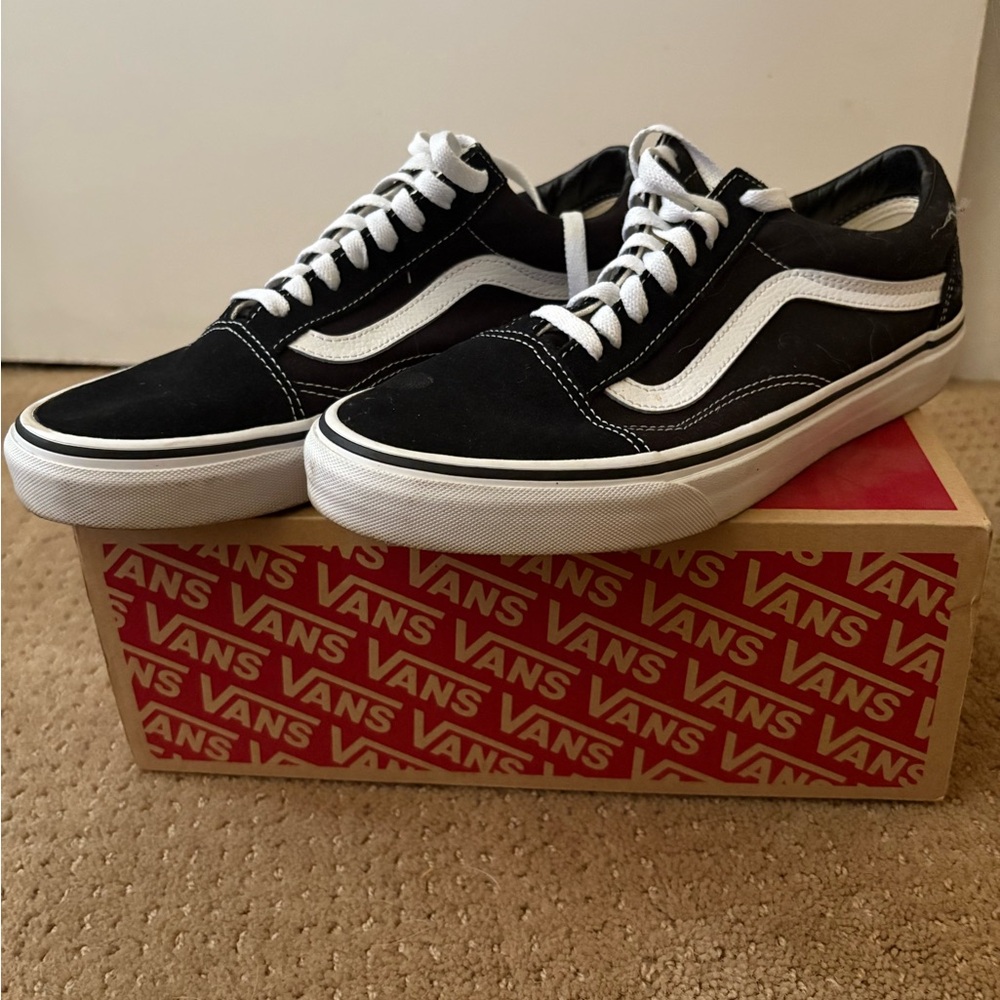 Men’s Vans Black and White Sneakers